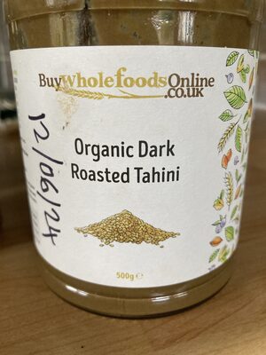 Organic dark roasted tahini — pack