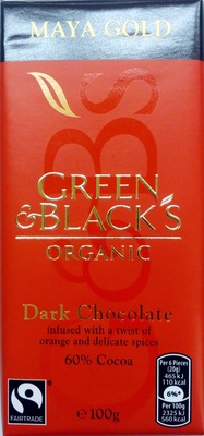 Dark Chocolate, 60% Cocoa — pack