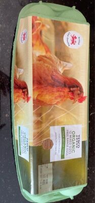 Organic 12 mixed sizes free range eggs — pack