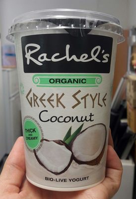 Rachel's organic Greek style coconut — pack