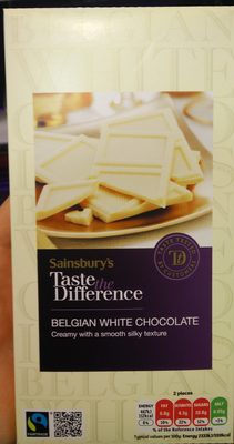 Taste the Difference Fairtrade Belgian White Chocolate — pack