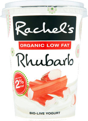 Rachel's Organic Rhubarb bio-live yogurt — pack