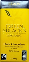 Green & Black's Organic Lemon Dark Chocolate 60% Cocoa