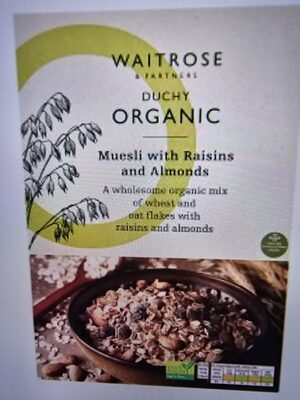 Organic Muesli With Raisins & Almonds — pack