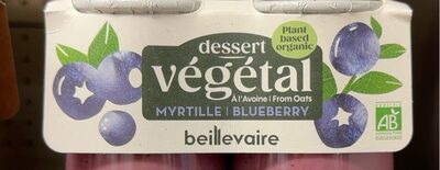 Dessert végétal à l'avoine Myrtille — pack