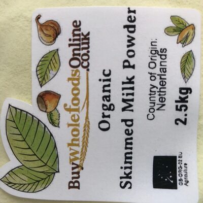 Organic skimmed milk — pack