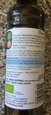 Organic balsamic vinegar of Modena — pack