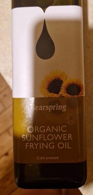 Organic sunflower frying oil — pack