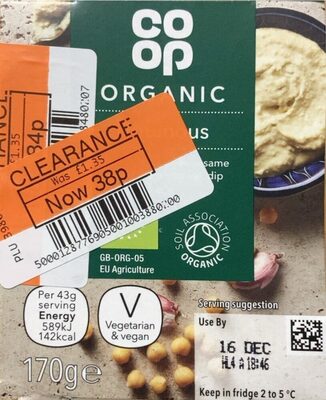Organic Hummus — pack