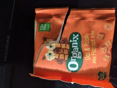 Organix Oat & Raisin Mini Flapjack Bites — pack