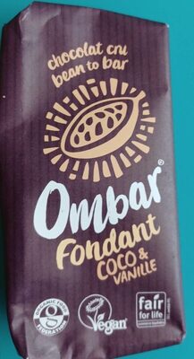 Ombar fondant coco et vanille — pack