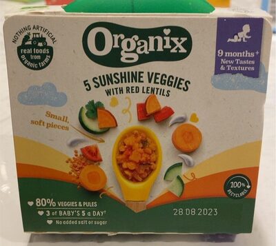 5 sunshine veggies — pack
