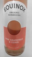 Pink grapefruit and guava organic kombucha