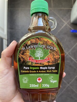 Pure Organic Maple Syrup — pack