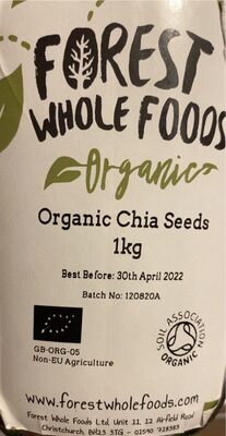 Organic Chia Seeds — pack