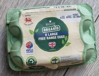 Organic Large Free Range Eggs — pack