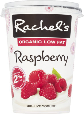 Rachel's Organic Low Fat Raspeberry Yogurt — pack