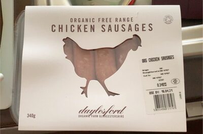 Organic free range Chicken sausage — pack