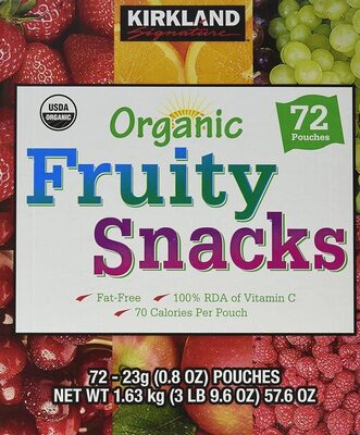 Organic fruit snack — pack