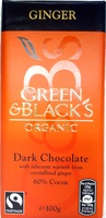 Green & black's organic chocolate bar ginger