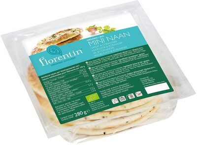Organic Mini Naan Garlic & Coriander — pack