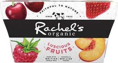 Organic Luscious Fruits Naturally Bio-Live Yogurt 4 x (440g) — pack