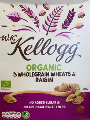 Organic Wholegrain Wheats Raisin — pack