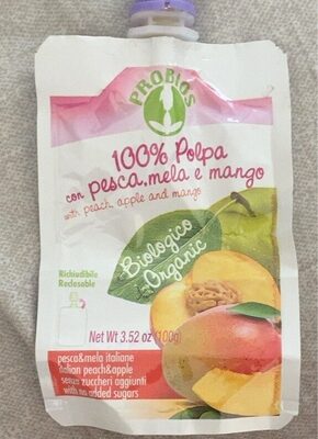 100% polpa con pesca,mela e mango — pack
