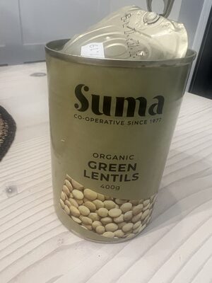Organic green lentils — pack