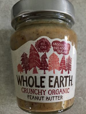 Crunchy Organic Peanut Butter - Whole Earth - 227G — pack