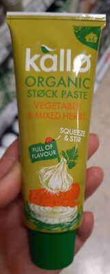 Organic stock paste vegetable and mixed herbs — pack