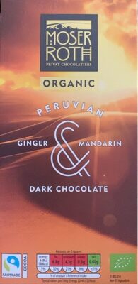 Organic Peruvian Ginger & Mandarin Dark Chocolate — pack