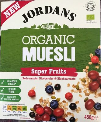 Organic Muesli Super Fruits — pack