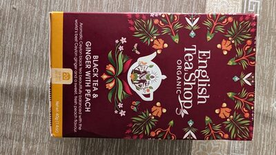 Organic ginger peach tea imp — pack