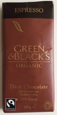 Dark Chocolate infused with fine Arabica Coffee — pack