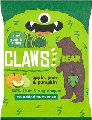 Claws Apple, Pear & Pumpkin Snack — pack