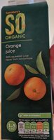 Organic orange juice