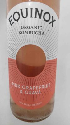 Pink grapefruit and guava organic kombucha — pack