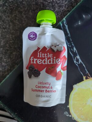 Little Freddie velvety coconut and summer berries organic — pack