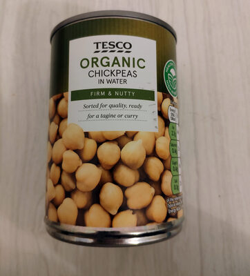 Organic chickpeas in water — pack