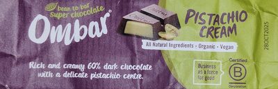 Pistachio Cream Chocolate Bar — pack