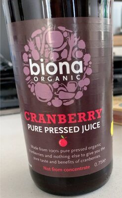 Cranberry pure pressed juice — pack