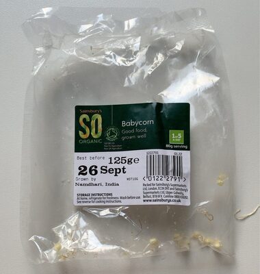 Sainsbury's SO Organic Babycorn — pack