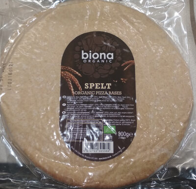 Spelt pizza bases — pack