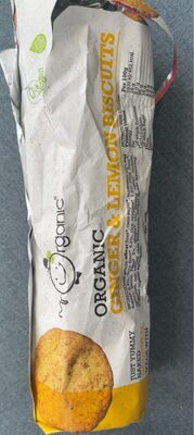 Mr Organic ginger and lemon biscuits — pack