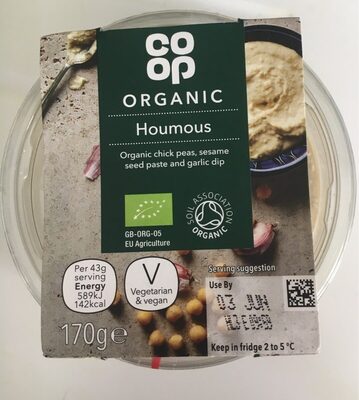 Organic houmous — pack