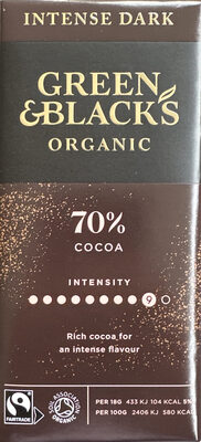 Intense Dark Chocolate 70% Cocoa — pack