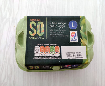 Free range British eggs Large — pack