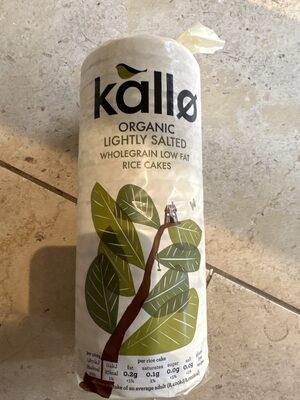 Organic - Lightly Salted - Wholegrain Low Fat - Rice Cakes imp — pack