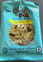 Oat & raisin gluten free cookies
